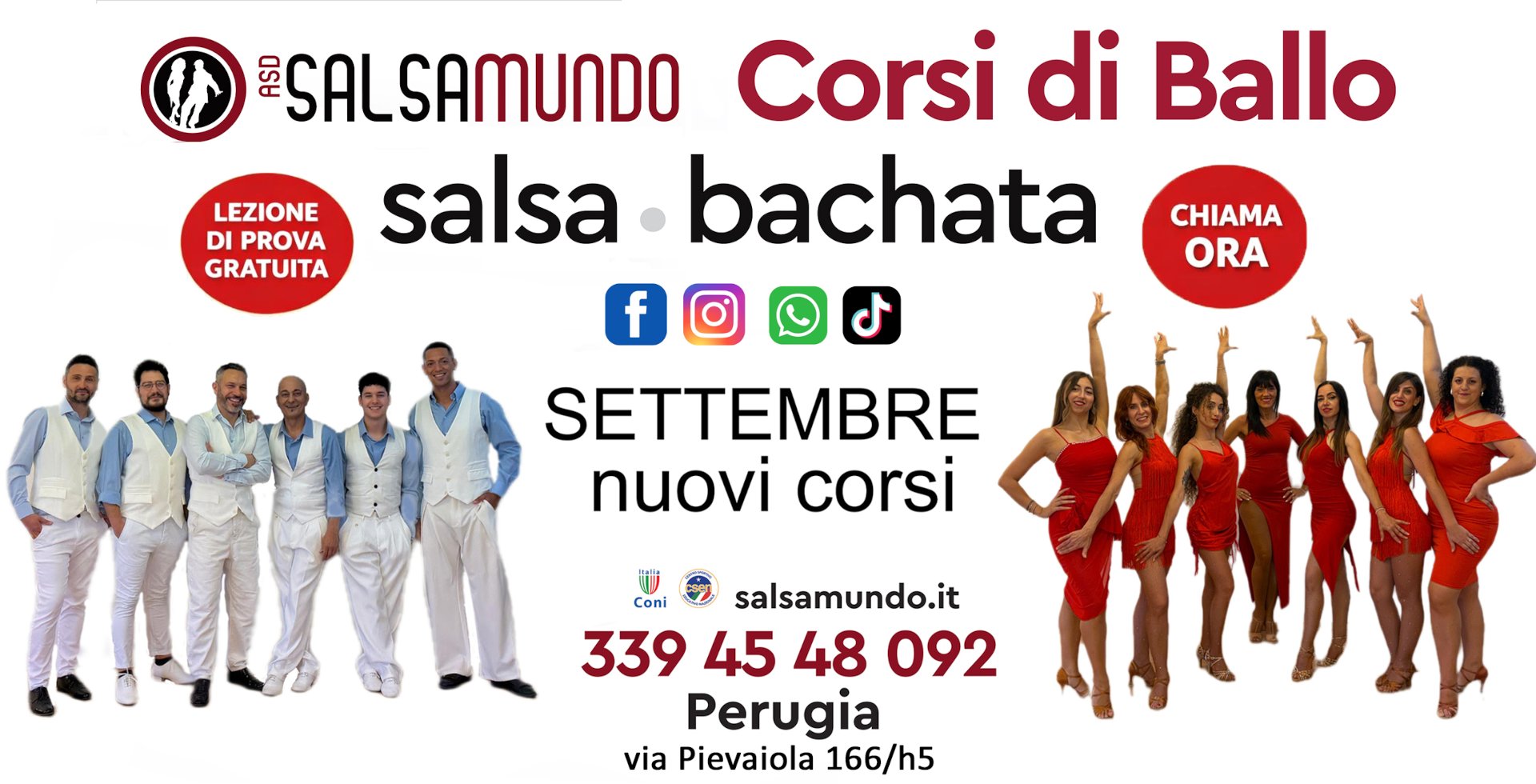 Salsamundo ASD scuola di danze caraibiche Salsamundo ASD, scuola di danze caraibiche a Perugia. Salsa e bachata. Nuovi corsi di ballo. Oltre 30 anni di esperienza!